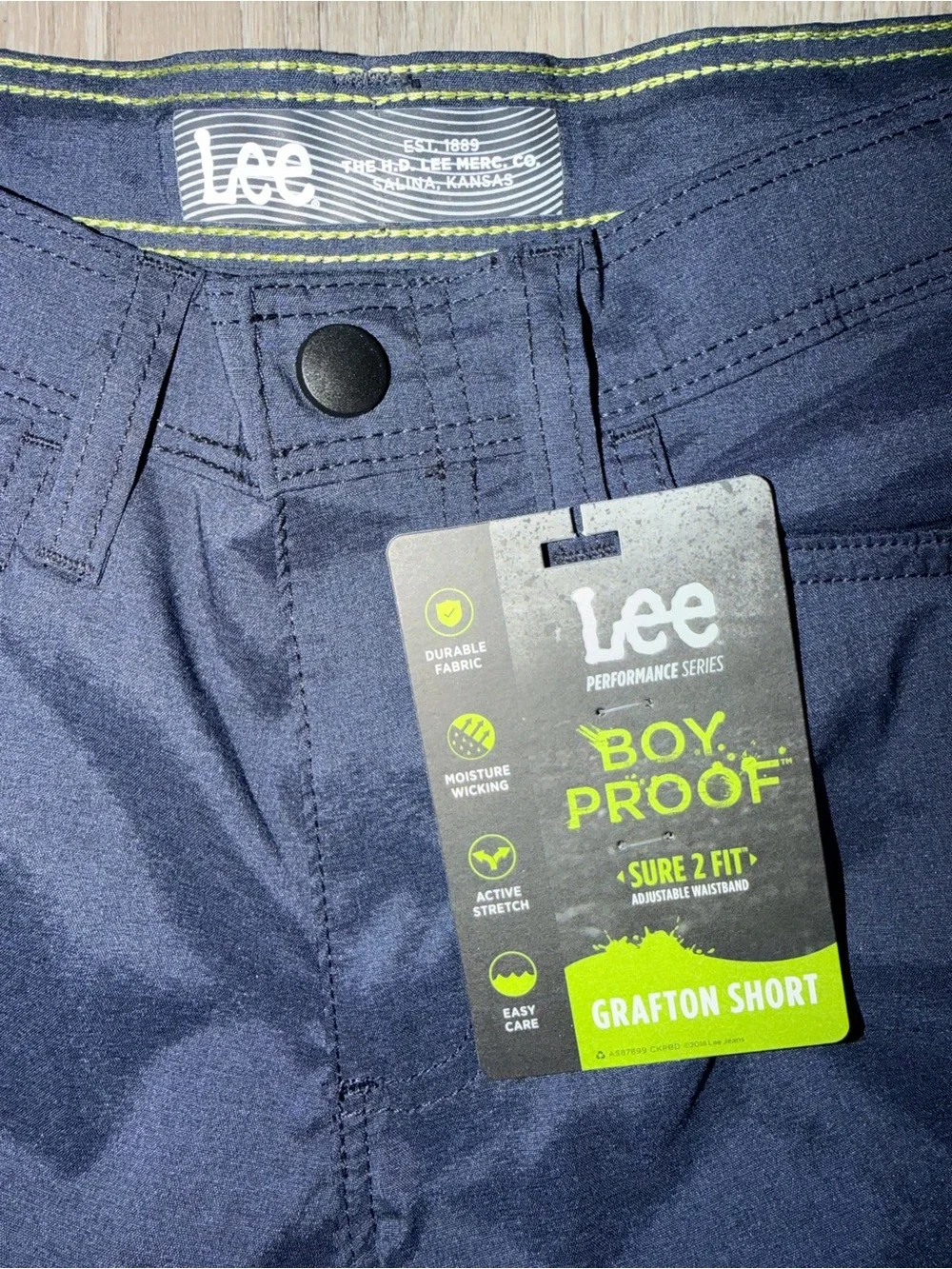 Lee Men's Navy Cargo Work Shorts
